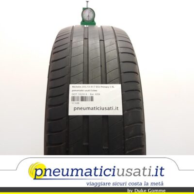 Michelin 205/55 R17 95V Primacy 3 XL pneumatici usati Estivo